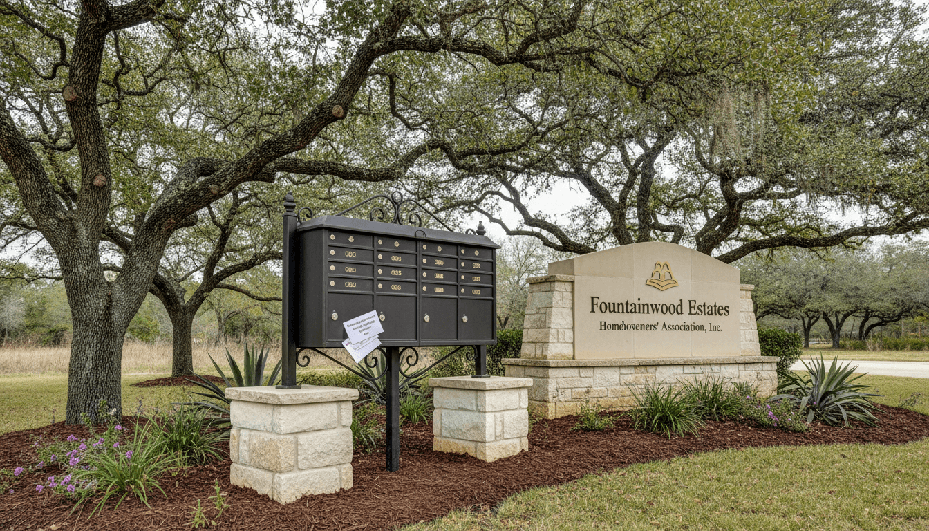 Approved Special Assessment and Mailbox Project